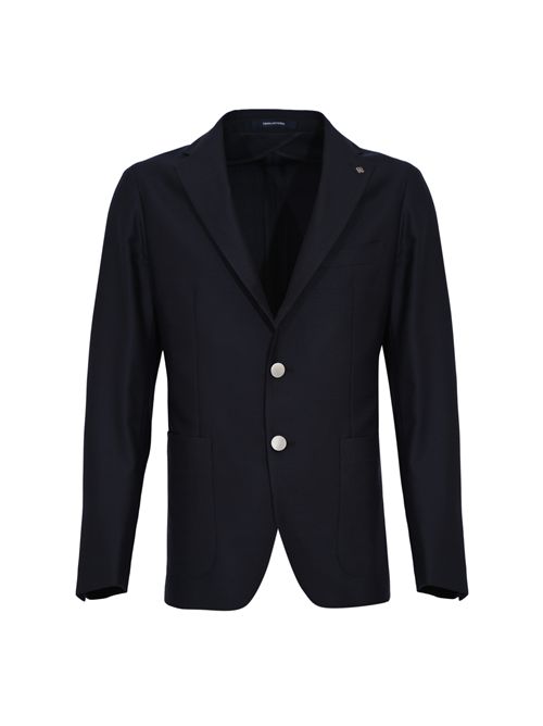 Giacca monopetto in lana vergine Navy Tagliatore | 1SMC22K 150155 B3198387